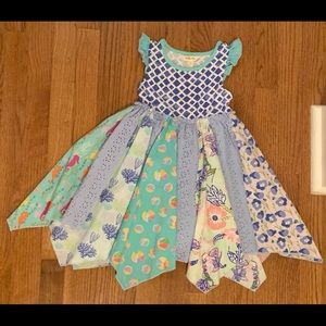 Matilda Jane Size 4 Seahorse Cutie dress EUC
